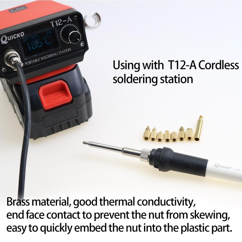 Quicko Heat Set Insert Tool M2 M3 M4 M5 M6