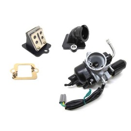 17.5 mm PHVA PHVN Tuning Carburettor Set Intake Manifold Membrane Block Suitable for Piaggio Sfera TPH NRG Zip, Gilera Runner, Derbi, Vespa ET2 LX 50