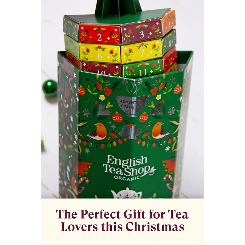 English Tea Shop Organic Advent Calendar Tree - 25 Pyramid