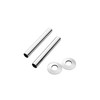 Arroll radiator Pipe covers & Collars Chrome 130 x 18mm