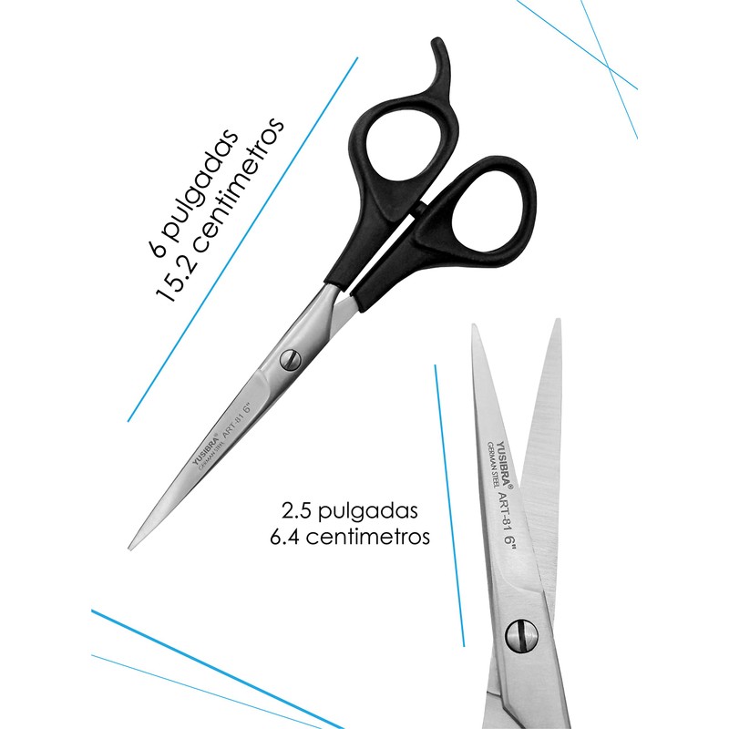 TIJERA PARA CORTE DE CABELLO PROFESIONALES, TIJERA PARA PELUQUERÍA 6"
