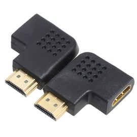 KAUMO HDMI Direction Converter (Left and Right Facing, Set of 2) Sideways and Sideways HDMI Right Angle Connector