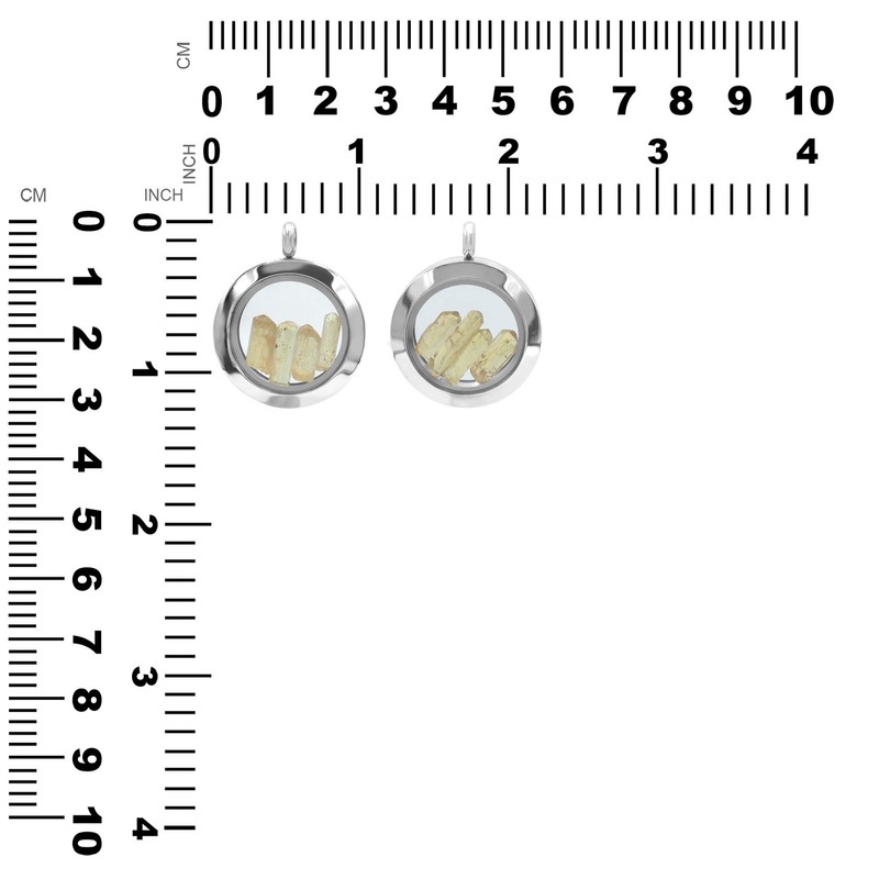 Starborn Gemstone Window Stainless Steel Pendant, stainless steel Gemstone, Imperial