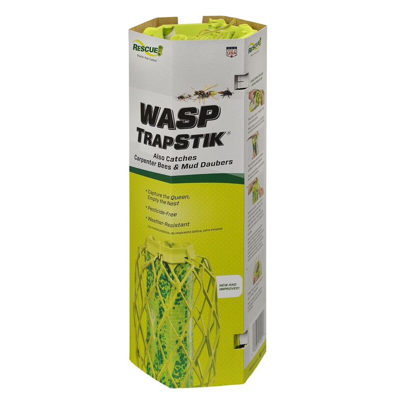 RESCUE! VisiLure® TrapStik for Wasps, Mud Daubers, Carpenter Bees –