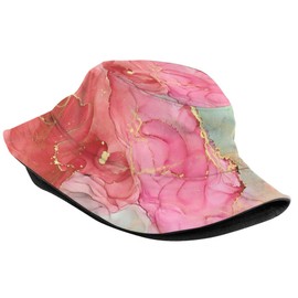 Bucket Hat for Women Men, Summer Print Hat Travel Packable Sun Cap Outdoor Hat for Women and Men