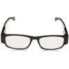 Foster Grant Mens Lloyd Lightspecs Lighted Glasses Reading, Black/Transparent, 59