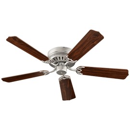 Quorum 11525-65 Traditional 52``Ceiling Fan from Custom Hugger Collection in Pewter, Nickel, Silver Finish,