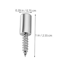 Totority 1 Set Shelf Pegs with Cover Durable Self Tapping Screws for Cabinet Shelves Bookcase Support and Wardrobe Organization for Easy Installation and Extended Use