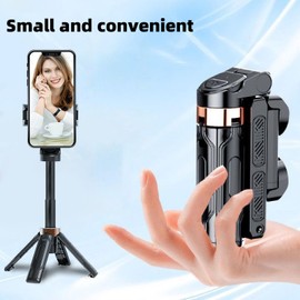 Bluetooth Selfie Stick Tripod, 360° Rotatable Foldable with Wireless Remote - Ultra-Lightweight 3-in-1 Adjustable Height Travel Stand for Phone