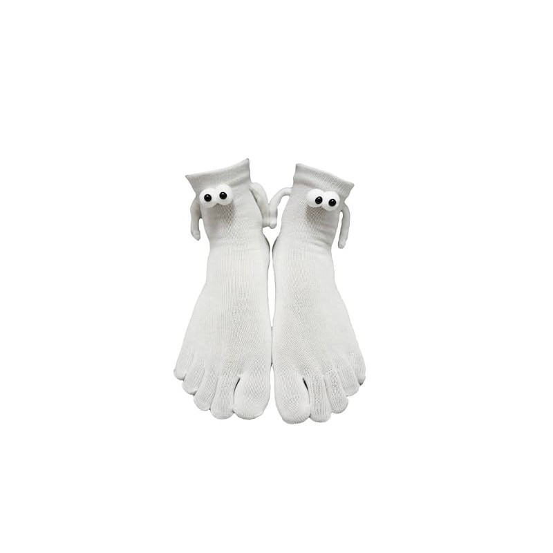 Pingyongchang Toe Socks For Women Funny Holding Hands 3d Eyes