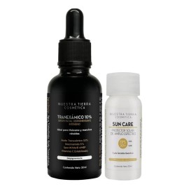 Ácido Tranexámico 10% manchas rebeldes paño melasma para todo tipo de piel Nuestra Tierra Cosmetica