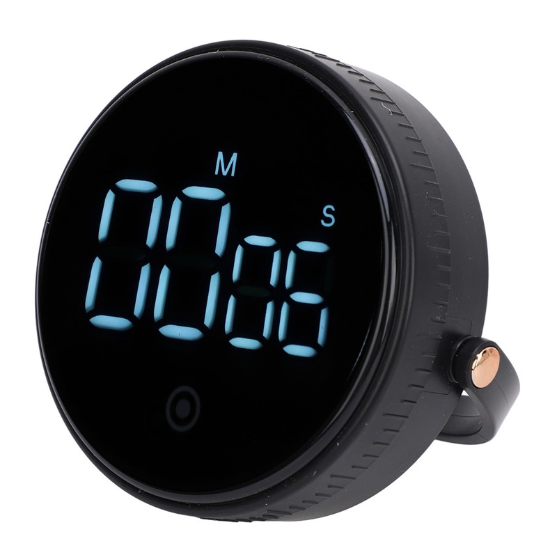 Digital Kitchen Timer LED Display Rotating 3 Volume Levels Adjustable