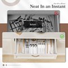 Criusia 11 PCS Clear Plastic Drawer Organizer Set - 5