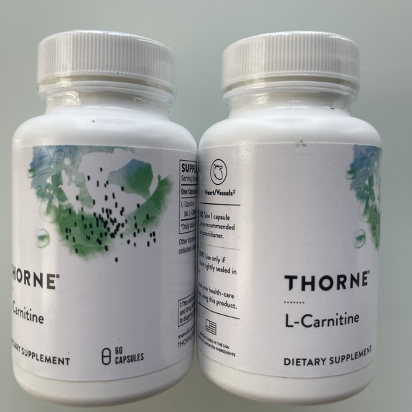 Thorne 2X THORNE L-Carnitine 60 Capsules 05/27