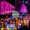 66 ft 200 LED Pink String Lights, Pink Christmas Lights