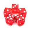 19mm Casino Craps Dice - Set of 5 Crystal Red