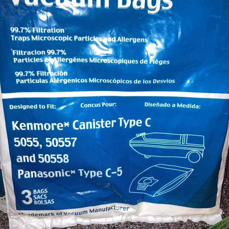 EnviroCare 3 Packs Kenmore Type C 5055, 50557 & 50558
