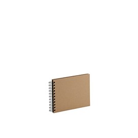 Rössler Papier 1329452620 - S.O.H.O. Wire-O Fotoalbum 195 x 145 mm, 40 schwarze Seiten, Kraft, 1 Stück