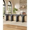 LITTLE TREE 47 Inches Console Table, Black Sofa Table Behind