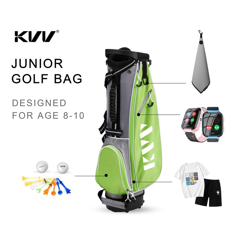 KVV Junior Golf Stand Bag, Lightweight Golf Stand Bag for