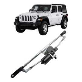 Wahparts Front Windshield Wiper Motor and Linkage Assembly Compatible With 2007-2018 Jeep Wrangler Replace 55077859AB 55077859AD