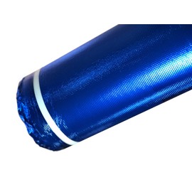 AMERIQUE 300SQFT 4TH Generation High-Density Luxury Metal Blue 2.5MM Thick EVA Foam Flooring Underlayment Padding with Tape & Vapor Barrier, 100SF Per Roll, Pack of 3