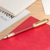 Jinhao 92 Pluma estilográfica roja punta media, metal sólido con