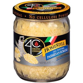 4C Premium Grated Cheese | All Natural, No Preservatives | Assorted Italian Flavors 6oz-8oz, Parmesan Romano and Parmesan, Pack of 2