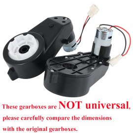 2 Pcs Kids Ride On Car Gearbox 550 12V Motor 15000RPM, Electric Motor Gearbox Motorcycles High Speed RS550 Drive Engine Match Children Ride On Toys