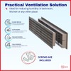 TURvent 17.7" x 3.6" Door Vents for Interior Doors -