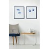 accent by nielsen 8x8 Wooden Blue Photo Frame with Stand