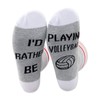 PXTIDY Volleyball Socks Volleyball Lover Gift I’d Rather Be Playing Volleyball Novelty Socks Volleyball Sport Socks Gift