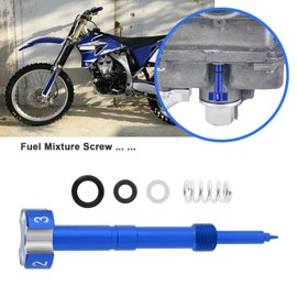 SG Store CNC Air Fuel Mixture Screw Adjuster Compatible with Keihin FCR FCR-MX Carb Compatible with Yamaha YZ250F YZ450F YFZ450, Blue
