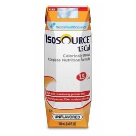 NOVARTIS Isosource 1.5 Cal with Fiber Unflavored 250ml Brikpaks 24/Case
