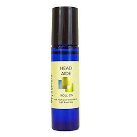 Head Aide Roll-on Made with Pure Essential Oils Diluted in Jojoba Oil for Topical Use - .27fl oz - Wyndmere Naturals