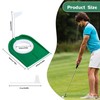 2 Pack Golf Putting Cup with Flag, Portable Plastic Golf