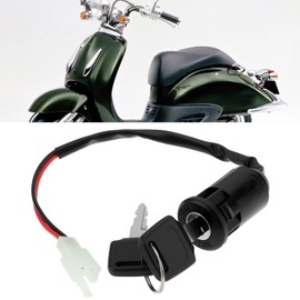 OTOTEC 2-teiliger 2-Draht-Zündschlüsselschalter Kompatibel mit Shadow 50ccm 70ccm 90ccm 110ccm 125ccm 150ccm 200ccm 250ccm Elektroroller