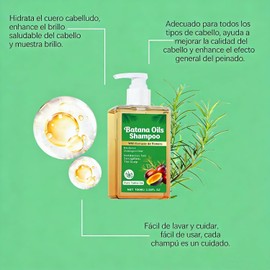 Champú Batana con Romero 100mL - Fortalece Raíces, Controla Aceite y Suaviza Cabello Sensible