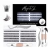 Individual Lashes 120 Cluster Lashes 3D False Eyelashes Natural Look