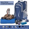 ZOMAKE 40L Foldable Backpack Lightweight Rucksack,Packable Small Backpacks Water Resistant