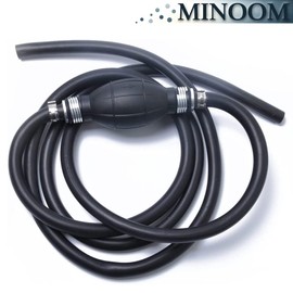 MINOOM 8mm 5/16" Hand Pump Fuel Pump Hand Primer Bulb Fuels Rubber & Aluminum Motorcycle Hand Primer Pump