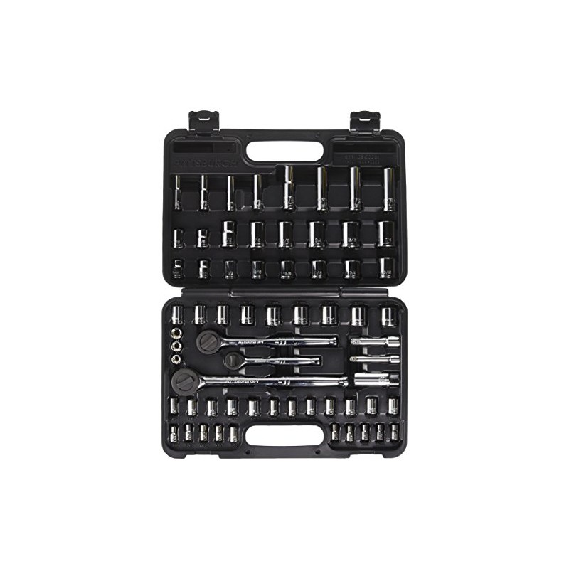 Pittsburgh 64 Piece 1/4, 3/8 and 1/2 Socket Set