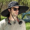 Peicees Men Women Wide Brim Sun Hats UPF50+ Waterproof Breathable
