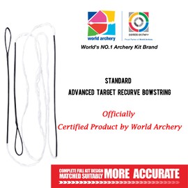 sanlida Archery Miracle10 Advanced Target Recurve Bow String BCY 8125,Recurve Bow String Replacement,AMO 66"/68"/70",16/18/20 Strands for Target Practice Training Competition(20 Strands, 70”)