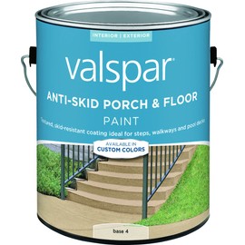 Valspar 82033 Tint Base 4 Concrete & Masonry Anti-Skid Floor Paint, 1 Gallon