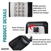 GLIOFLUX Key Safe Outdoor, Key Safe Wall Mounted with 10