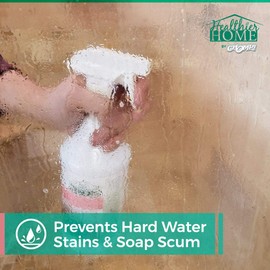 CHOMP! Shower Door Water Repellent: Healthier Home ShowerDoorMagic 6 in 1 Hard Water Stain Preventer for Glass, Fiberglass, Tile & More- Spot, Soap Scum, Calcium & Limescale Prevention 32 oz.
