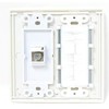 RiteAV Mesh Brush Coax Cable TV Wall Plate Dual 2