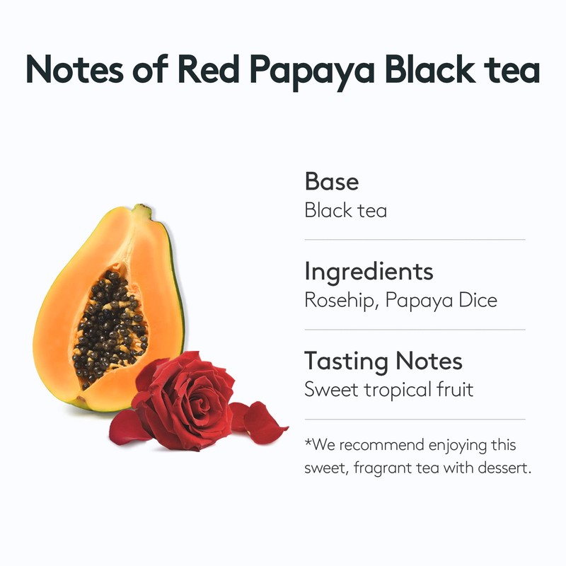 OSULLOC Peach Papaya Black Tea | Sweet Fruit Tea |