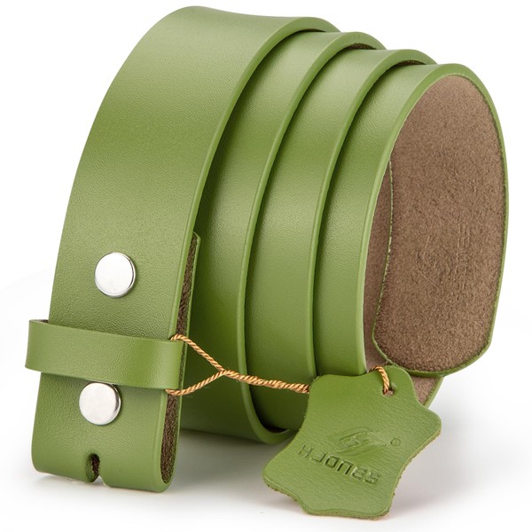 HJones Western Belts para hombres sin hebilla, hebillas de cinturón